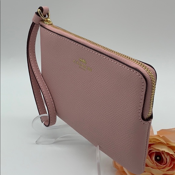 COACH Corner Zip Wristlet imitation gold/blossom - Picture 6 of 9